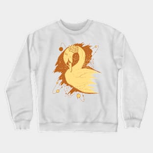 Terracotta Swan Among The Stars Crewneck Sweatshirt